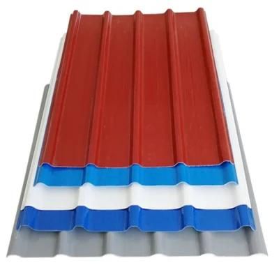 Stock Construction Material Galvanized Steel Color Coated Corrugated Roofing with ISO
