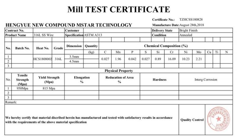 TP304 Stainless Steel Wire Rod for Cold-Drawing Various Wires