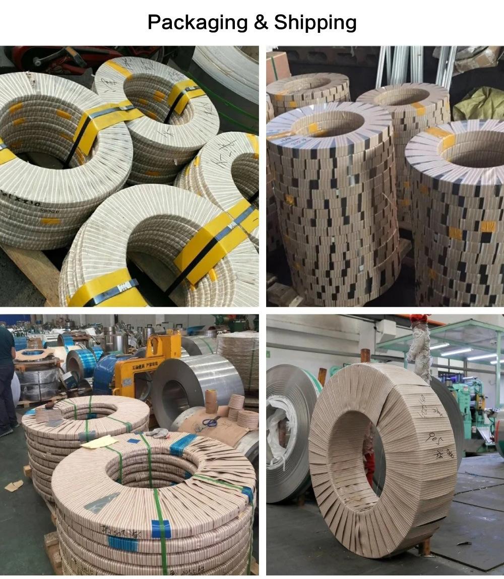ASTM AISI Hot/Cold Rolled 201 301 304 304L 316 316L 309S 409 410 430 444 904L 2205 2507 Stainless Steel Strip Sheet Coil Supplier