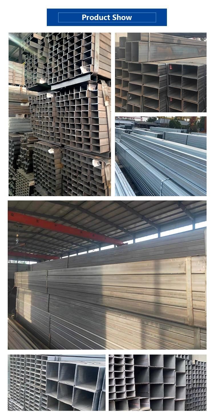 Square/Rectangular/Shs/Rhs/Steel Hollow Section/Cold Rolled Square Tube Rectangular Steel Tube/Hot Rolled/Bright/Black/Pre/Hot DIP Galvanized Square Steel Tube