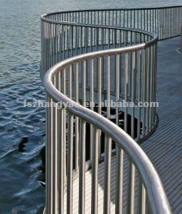 Inox Frameless Glass Stair Balustrade Handrails
