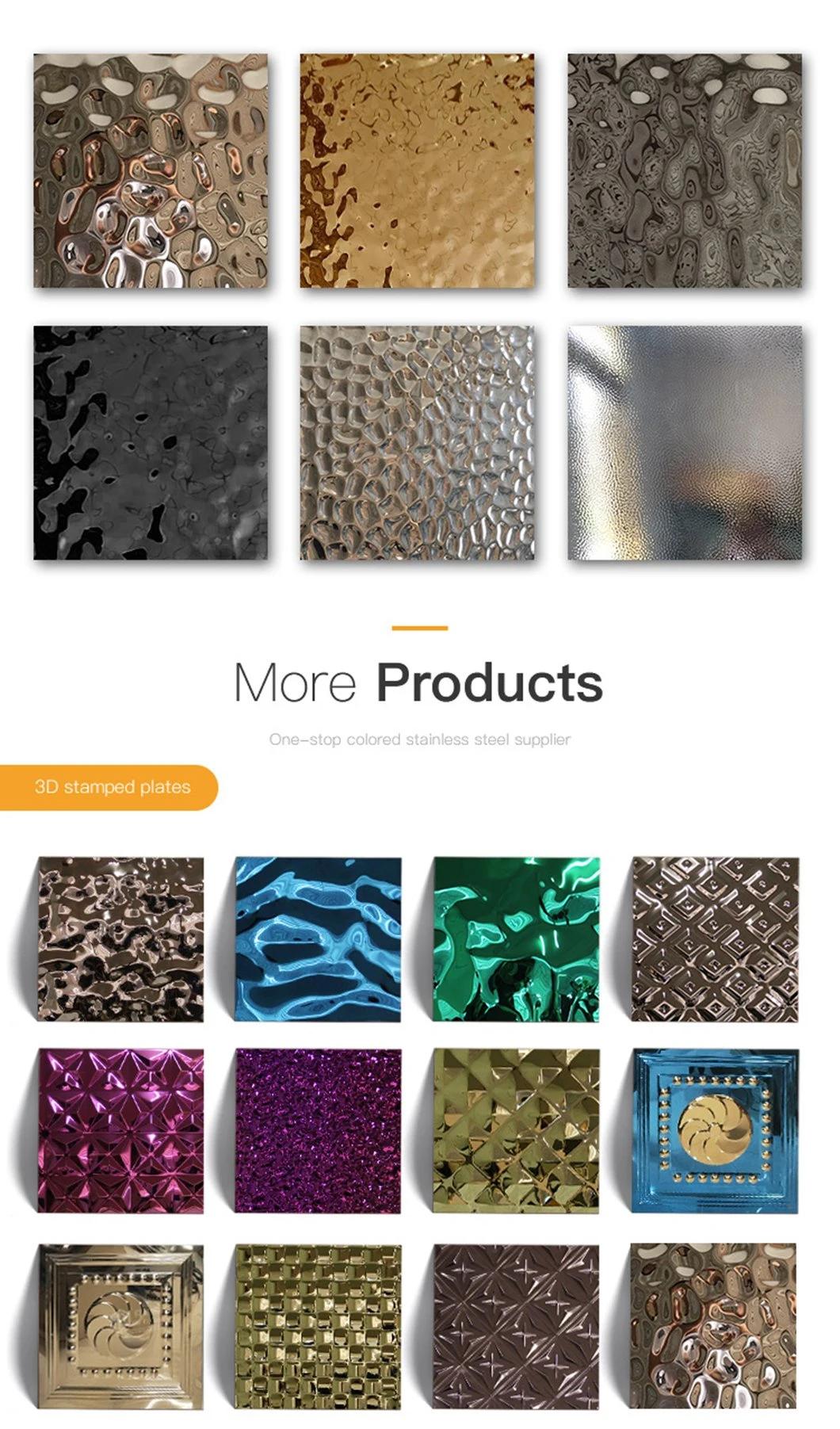 316 420 Cold Rolled Water Rippled Decoration Stainless Steel Sheet