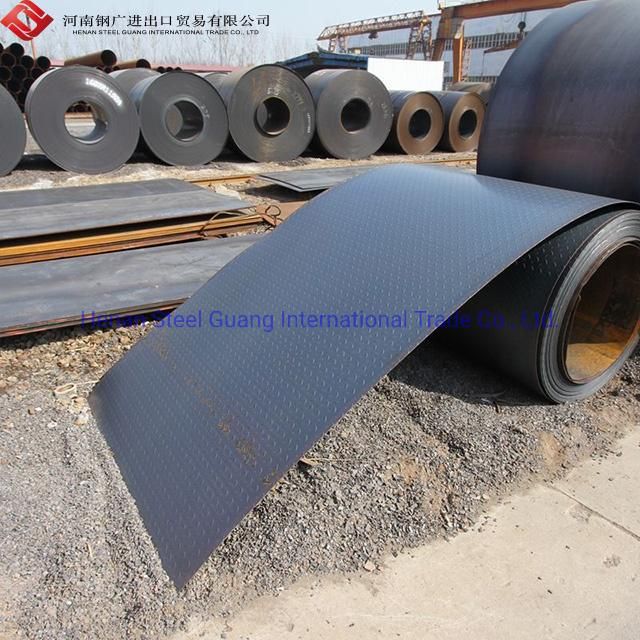 Ss400 Diamond Steel Plate Checkered Plate Size/Chequered Steel Coils