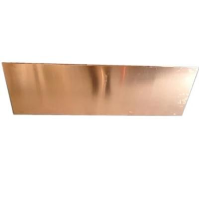 1mm 2mm 3mm 4mm 5mm ASTM C11000 99.9% Pure Copper Plate