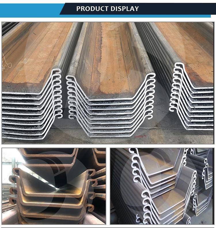 Factory Supply Hot Rolled Larsen Sy295 Sy390 Z U Type Profile Steel Sheet Piles