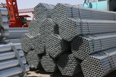 Q235 Carbon Round Galvanized Steel Pipen 37mm Round Steel Pipe Zinc Coated Welded Steel Tube