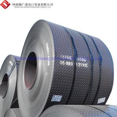 Ss400 Diamond Steel Plate Checkered Plate Size/Chequered Steel Coils