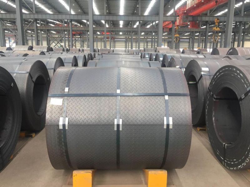 Carbon Steel Checkered Coils Hot Rolled Sheet Thick Mild Steel Chequered Plate Ms Carbon Steel Checkered Coils
