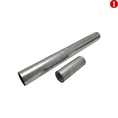 0.8mm 1.0mm 1.2mm Thickness Metal 25mm Galvanized Pipe Diameter Chrome Plating Steel Tube Silver Iron Round Pipe
