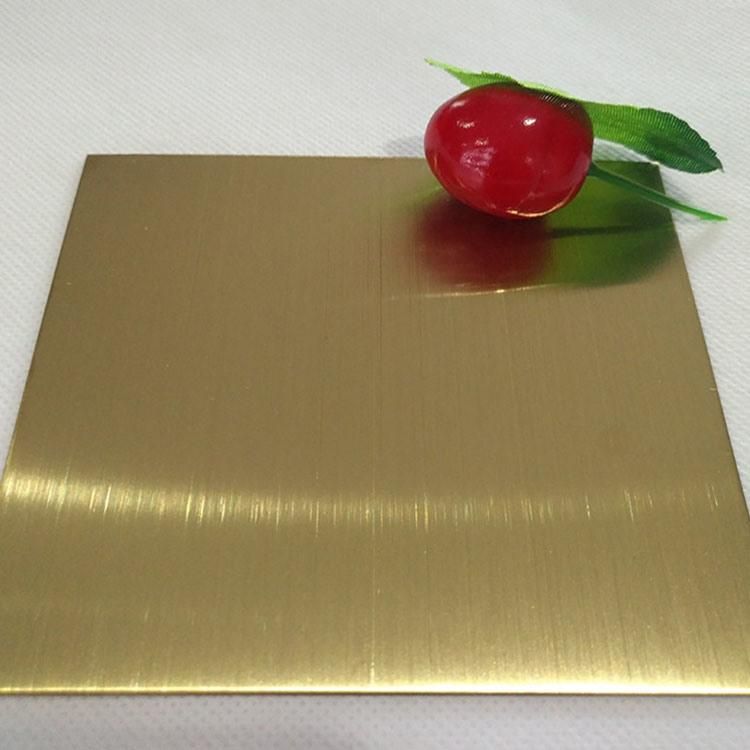 4X8 Colored Decorative Metal Ss Sheets Supplier 304 Hairline Finish Stainless Steel Sheet