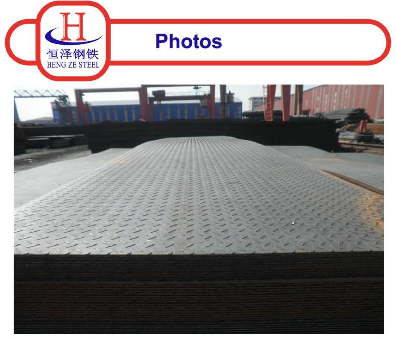 Ss400 S235 Q235 St37 Hot Dipped Galvanized Chequered Steel Plate