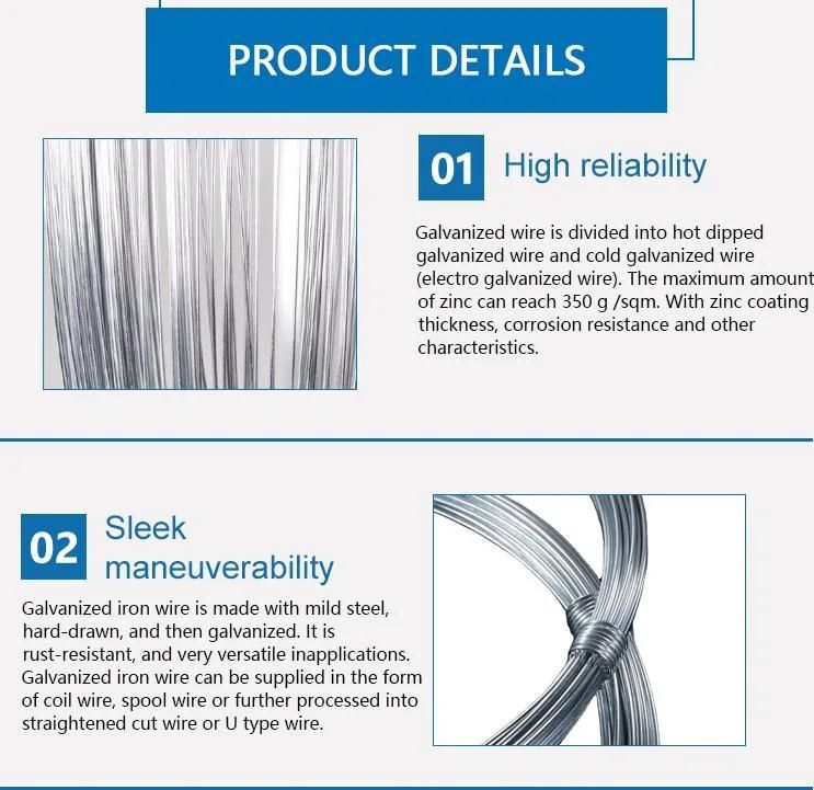 Factory Hot Sale Gi Iron Wire 10 Gauge Galvanized Iron Wire with Competitive Price