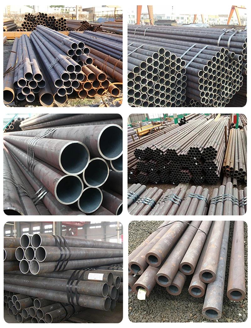 Hot Selling A106b/A53b Q345b Sch40 6m Length Carbon Seamless Black Painting Pipe for Low Pressure Liquid Delivery