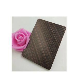 Color Mirror Polished Etched Stainless Steel Plate for Elevator
