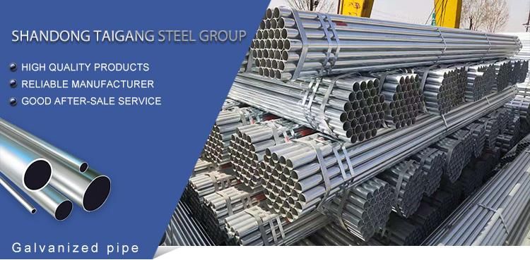 Hot DIP Galvanized 304 Hollow Gi Galvanized Oil ERW Carbon Ms Round Low Carbon Seamless Steel Pipe