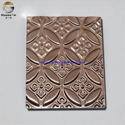 Ef345 Original Factory Good Price Ceiling Panel SUS304 ASTM Antique Bronze Colorful Stamped Stainless Steel Decorative Plates
