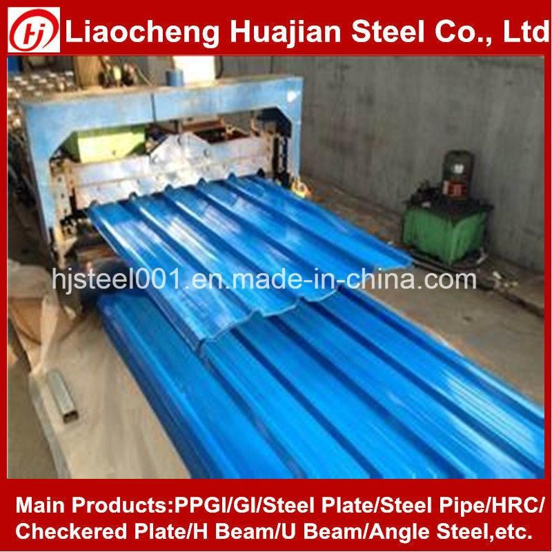 Waterproof Building Material PPGI Color Coated Corrugated Metal Roofing Plate