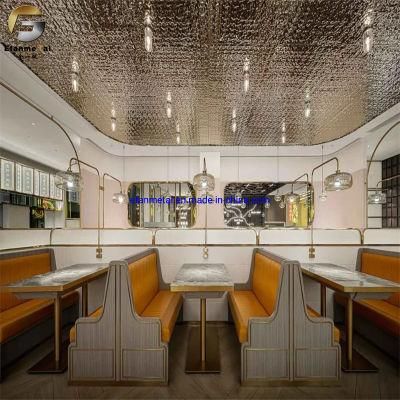 Ef180 Original Factory Villa Decoration Ceiling Panels Silver Mirror Small 3D Water Ripple Stainless Steel Sheets