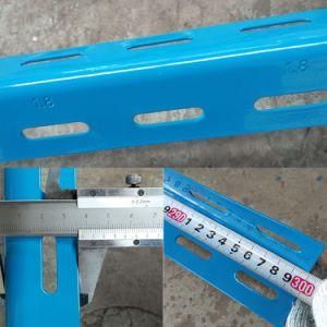 2020 Blue Color 38mmx38mm*3000mm Power Coated Steel Slotted Angle Iron on Sale