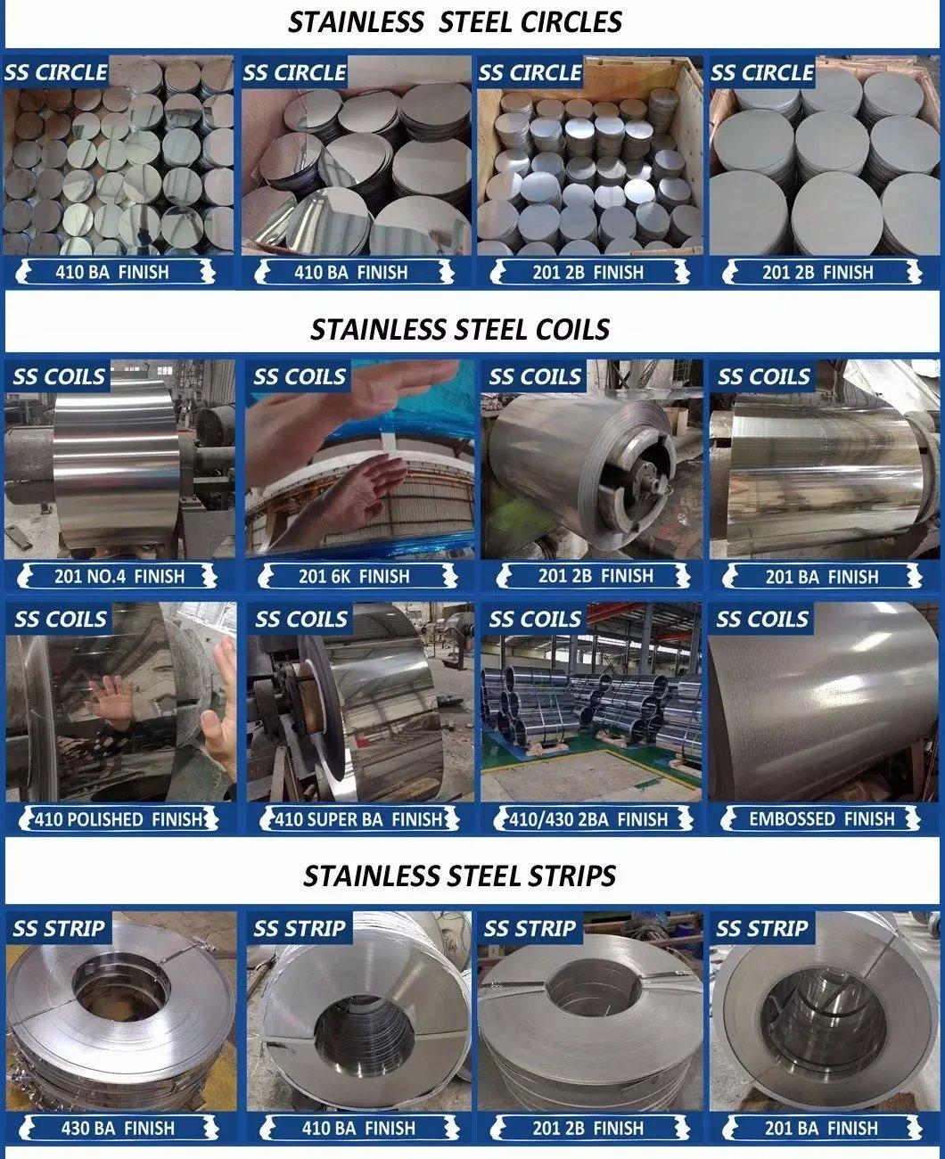 Wholesales 201 304 316 321 Stainless Steel Sheet/Plate/Circle Per Ton Price