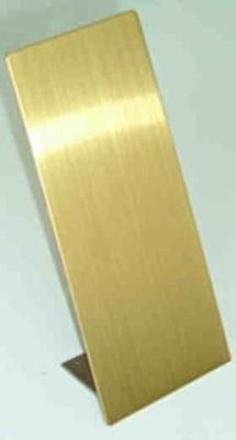 304 Stainless Steel Hairline Finish Champagne Gold Color Coating Metal Sheet for Hotel Wall Panel Skirting Line