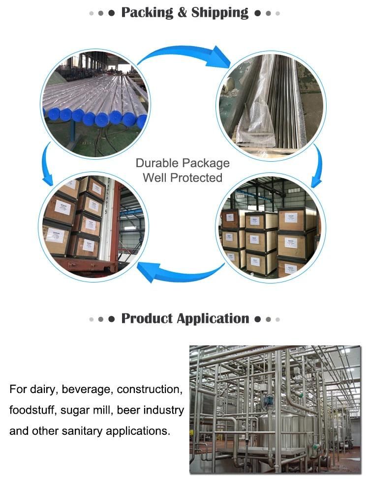 316L DIN 11850 Stainless Steel Welded Pipe Price Per Ton