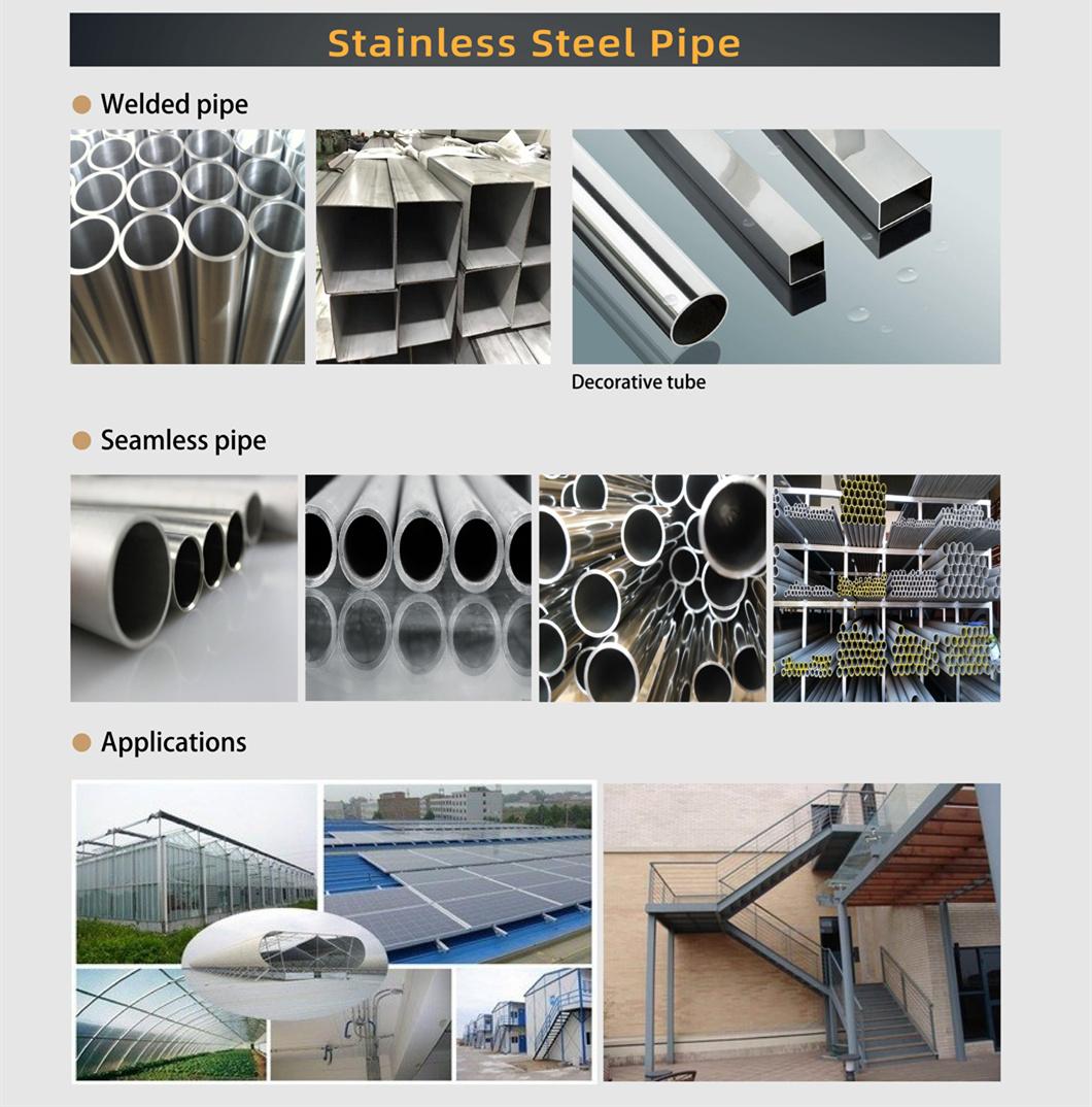 Good Quality Factory Directly Products Stainless Steel Pipe Manufacture Suitable