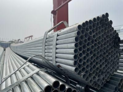 Hot Dipped 50mm Diameter Galvanized Steel Iron Round Pipe Tube Used as Water Pipe
