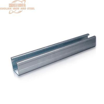 Building Materials Hot Dipped Galvanized C Shaped Steel Channels Universal Channel Steel Sizes