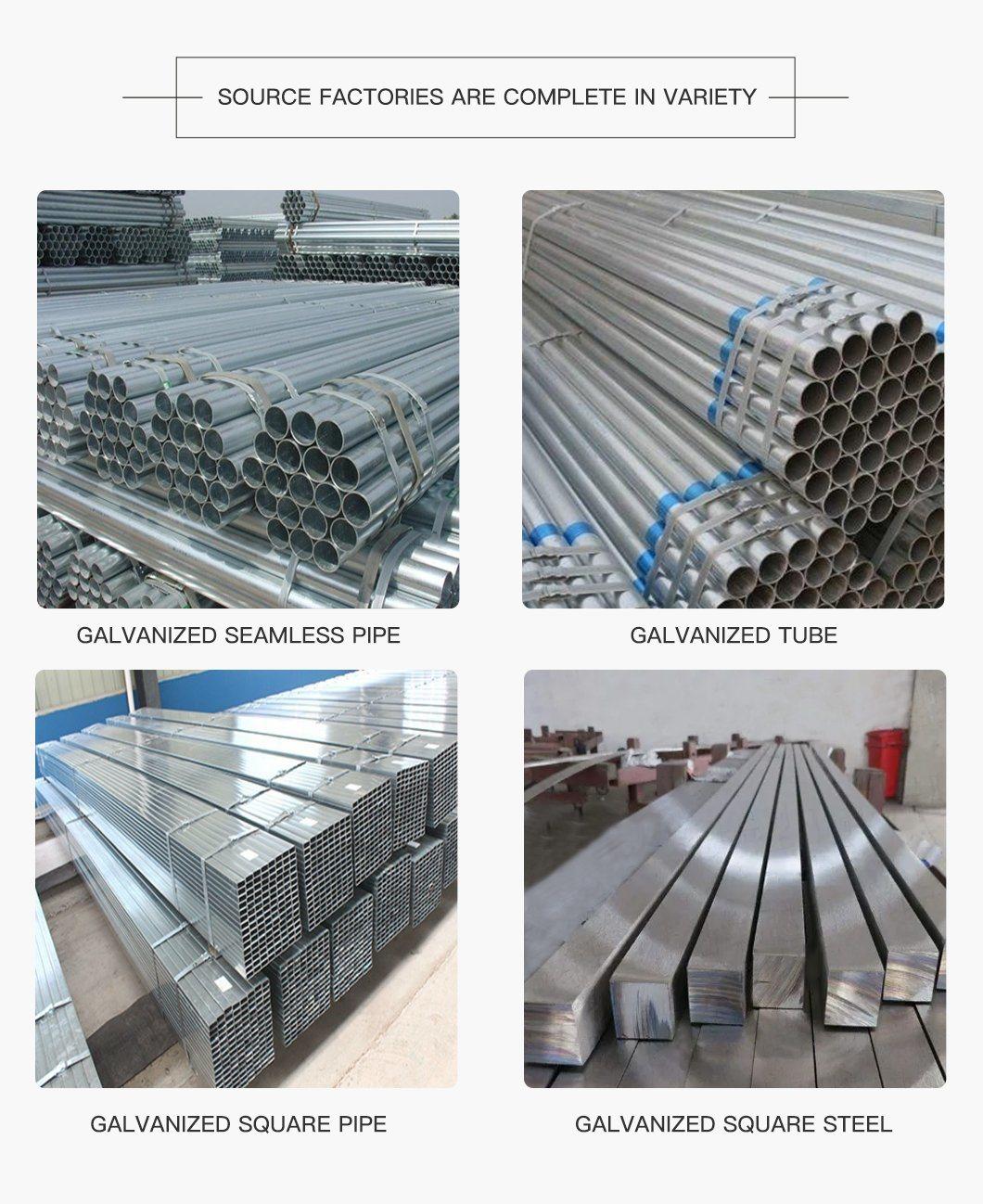 Q195/Q215/Q235/Q255/Q275/Q345/Q420/Q460 Hot DIP Gl/Gi/Galvanized Steel Tube/Pipe Price for Scaffolding Material/Square/Round/Shs/Rhs
