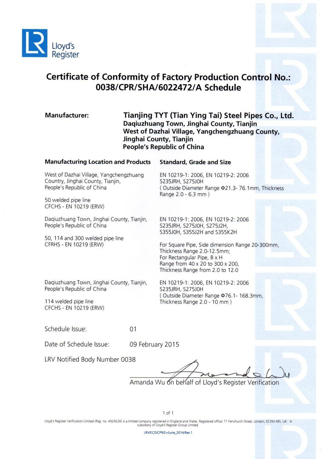 Precision Standard Galvanized Schedule 40 Steel Pipe Hot Rolled Gi Pipe Price