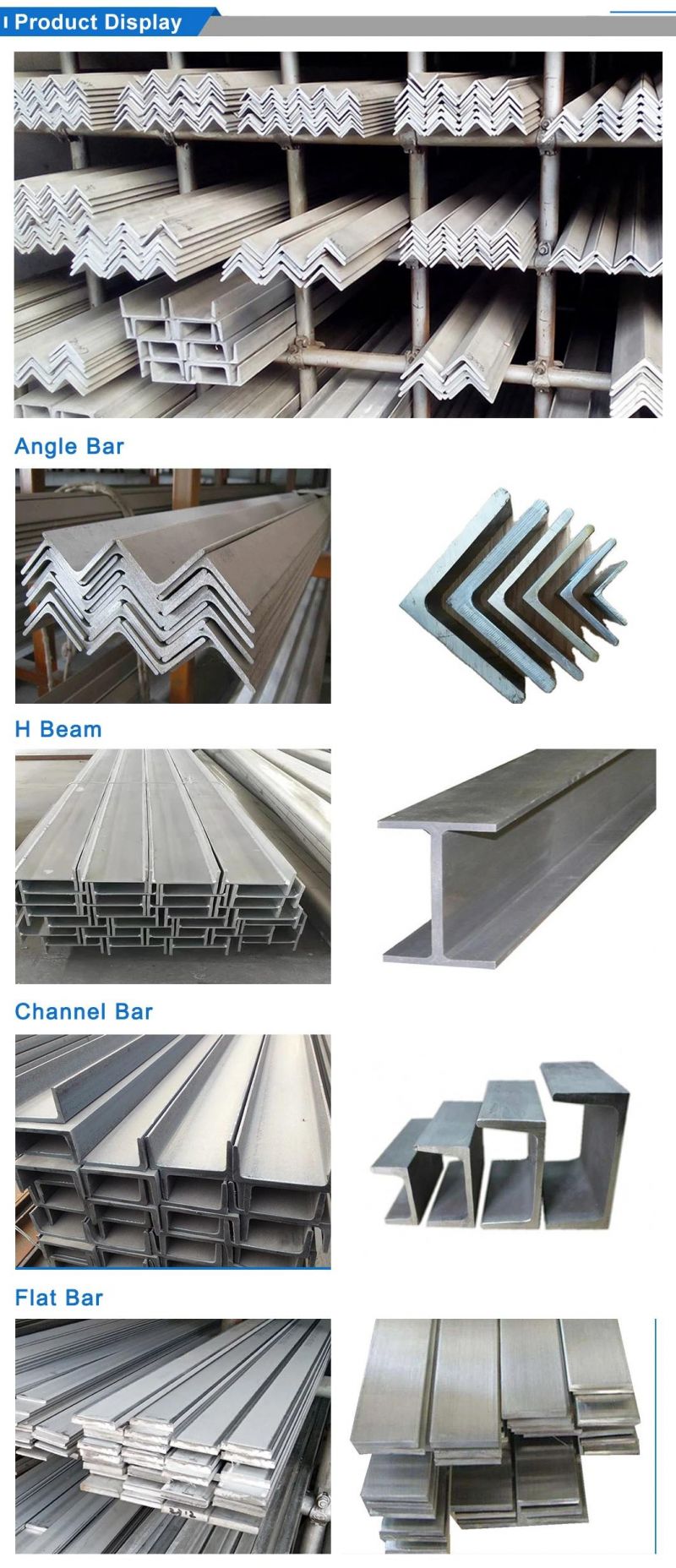 Hot Rolled Equal Angle Bar Galvanized Steel Angle Profile