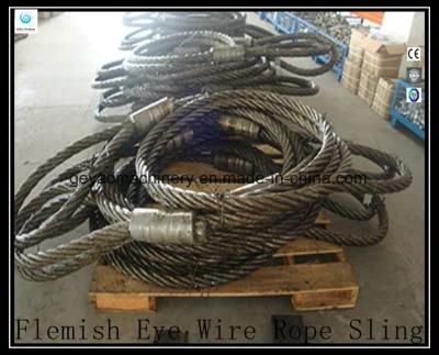 Pressed Flemish Eye and Eye 6*25 Iwrc Ungalvanized Wire Rope Sling