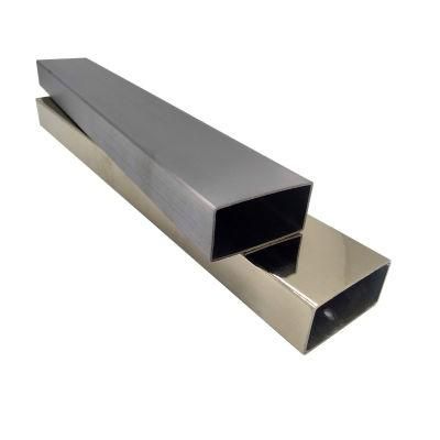 SUS 304 316 60X40mm Welded Tube Stainless Steel Square Pipe Rectangular Pipe