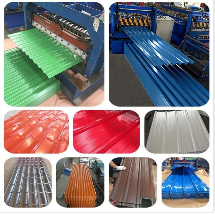 Corrugated PPGI Iron Roof Sheet Prepainted Galvanized Steel Roofing Tile