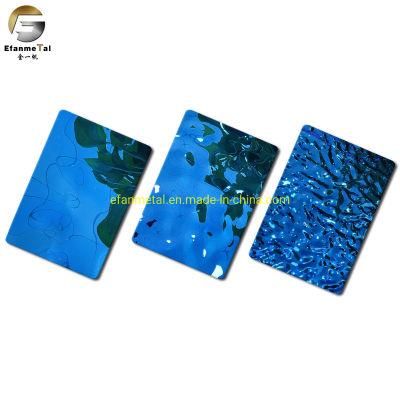 Bf762 201 Hot Sale Decorative Metal Sheets Silver Mirror Stamped 304 Stainless Steel Sheet Metal Parts/316 Ripple Steel Sheet Price