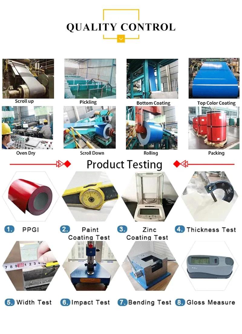 Wholesale High Quality Prepainted Galvanized Steel Color Coated Coil PPGI