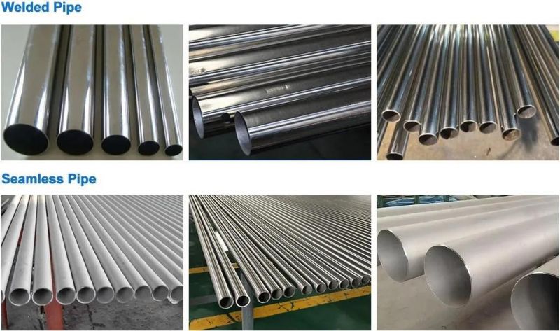 ASTM 201 202 310S 309S 304 316 2205 5083 5052 3003 1020 1045 Welded Seamless Polished Aluminum/Galvanized/Carbon/Stainless Steel Pipe for Decorative