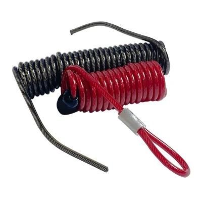 Lowprice Red Color PVC Coated Galvanized 7X19 Steel Wire Rope