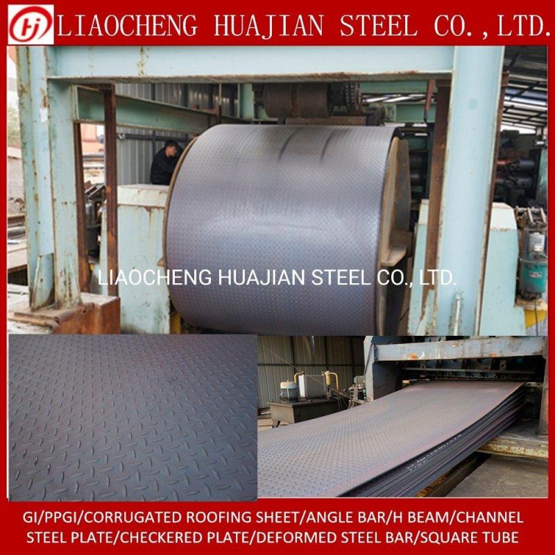 Q235B Tear Drop Checkered Mild Steel Plate for Building Material
