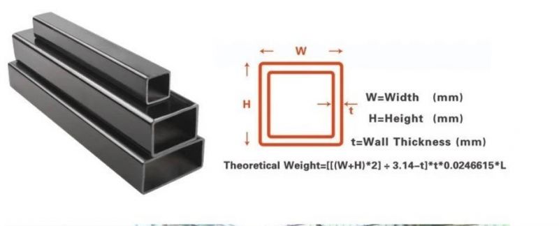 Low Carbon Q235B Square Steel Tube