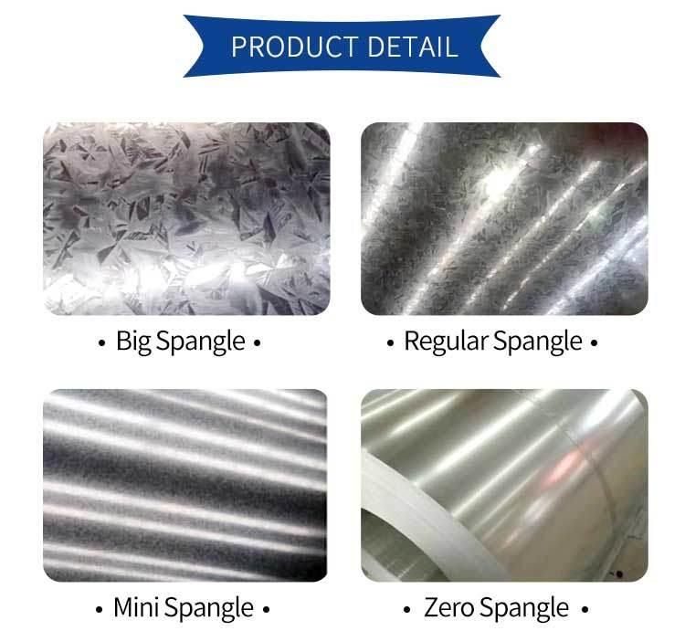 Dx51d+Z Dx51d+Za Dx51d+Az Zinc Coated Z40-Z275g Cold Rolled Hot DIP Galvanized Steel Coil for Roofing Material