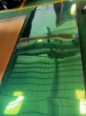 304/316 Water Wave Stamping Mirror Stainless Steel Sheet for Wall and Ceiling Decoration