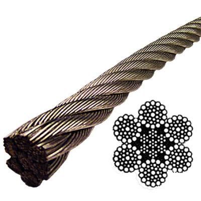 6 X37 Iwrc 304 Stainless Steel/Galvanized/Bright Wire Rope