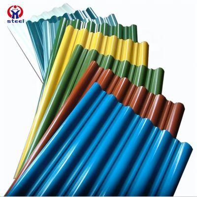 Prepainted Roofing Sheet Plate / Color PPGI Corrugated Roofing Steel Plate Sheet