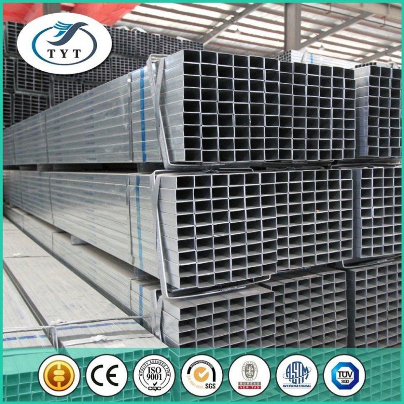 Square Gi Steel Pipe Carbon Steel Pipe ERW Galvanized Steel Pipe