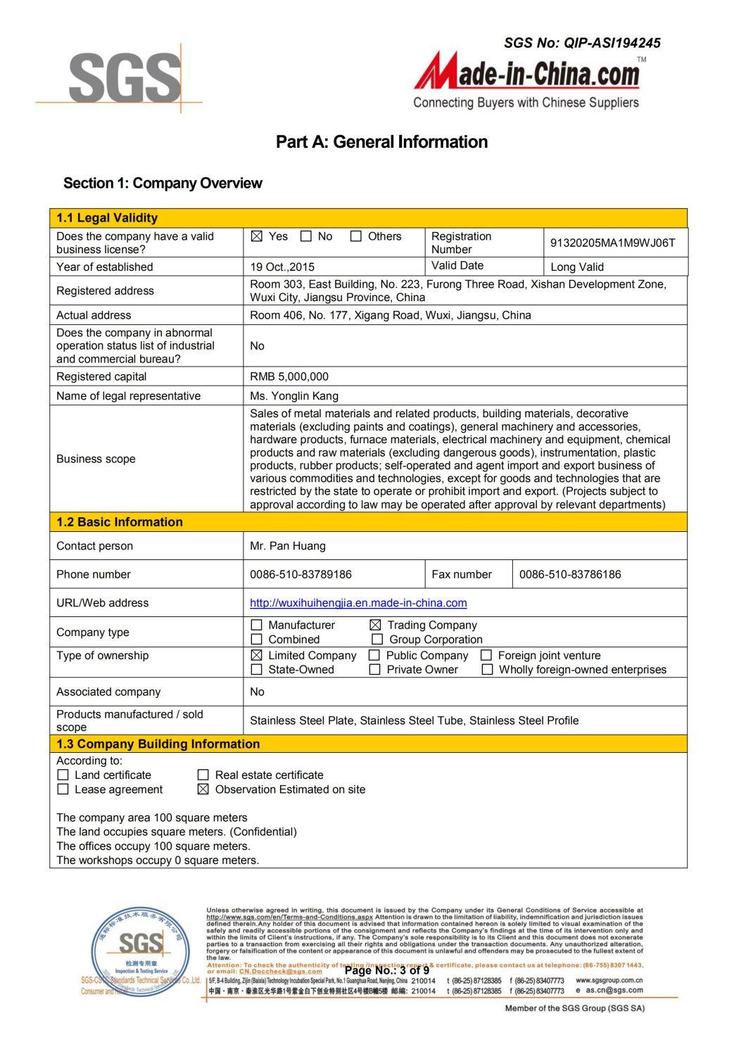 410 1219*2400mm Low Price Stainless Steel Plate