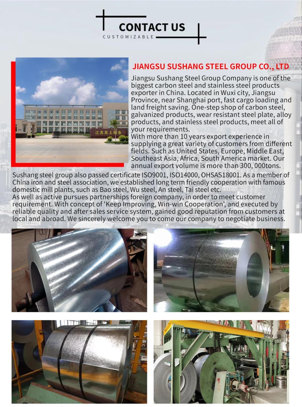 Dx51d/Dx52D/SGCC/JIS G3312 Gi Steel Zinc Coated Galvanized Steel Coil for High Quality
