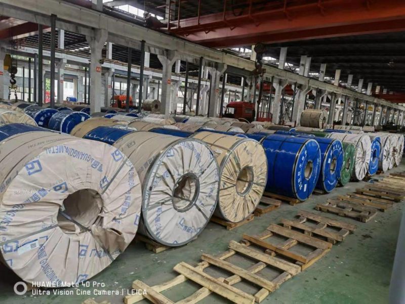 GB Standed ASTM JIS AISI 201 202 301 304 304L Color Coated 2b/Mirror/Polishing Steel Coil for Roof Construction
