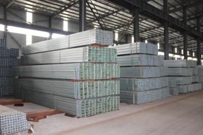 50X50 Gi Square Pipe 100X50mm Size Rectangular Tube Hot DIP Galvanized Steel Tubes
